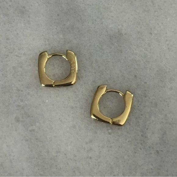 New Drop! Gold Small Huggie Square Hoop Earrings
Brand New - Picture 4 of 4